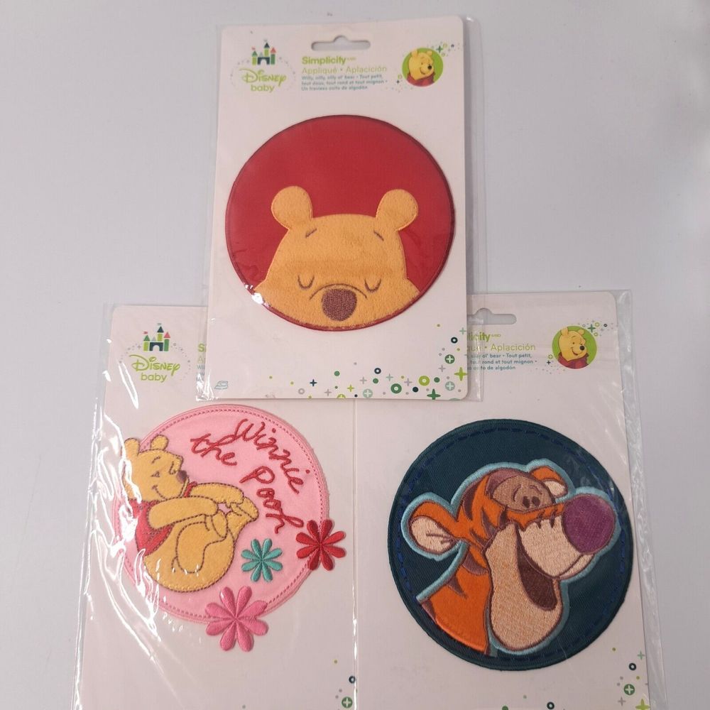 NEW Simplicity Disney Winnie The Pooh & Tigger Iron On Appliques